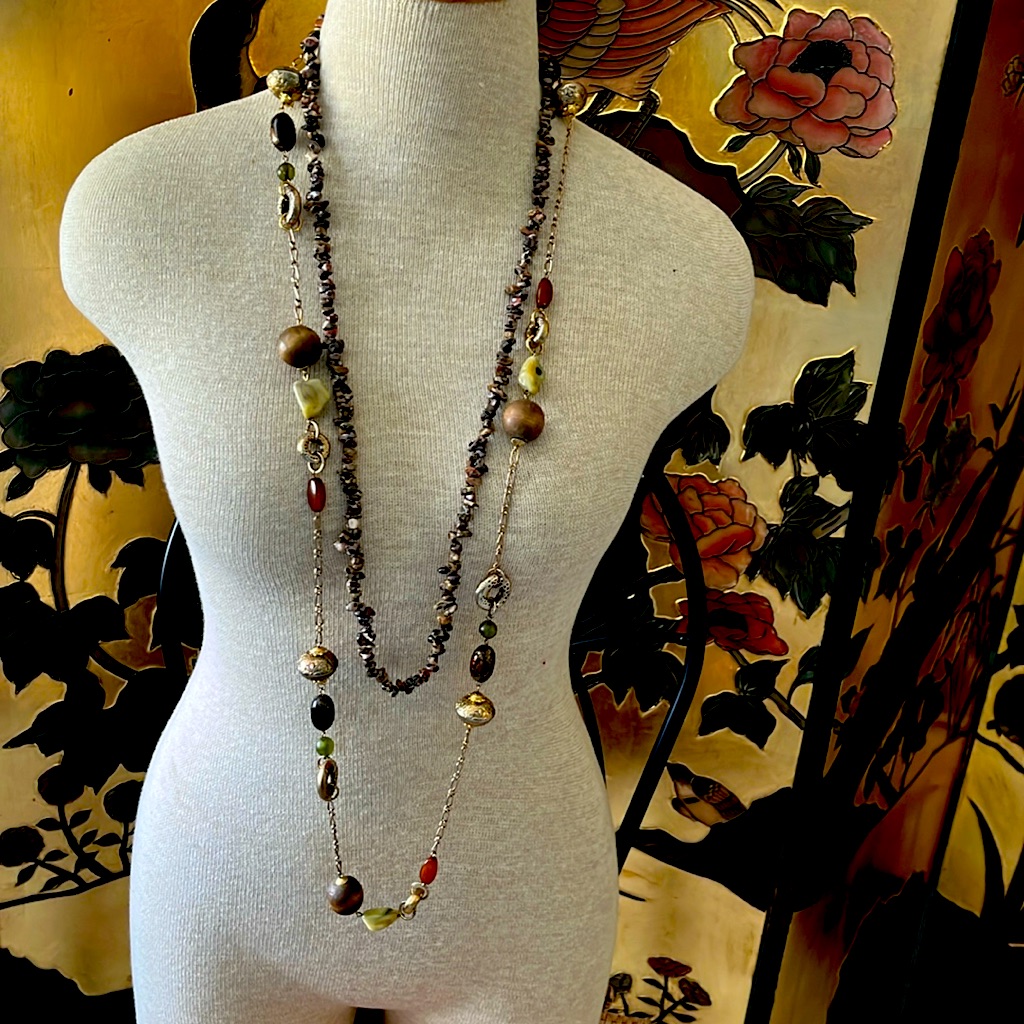 2 Costume Jewelry Necklaces